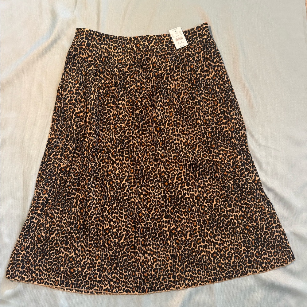J. Crew Animal Print Skirt